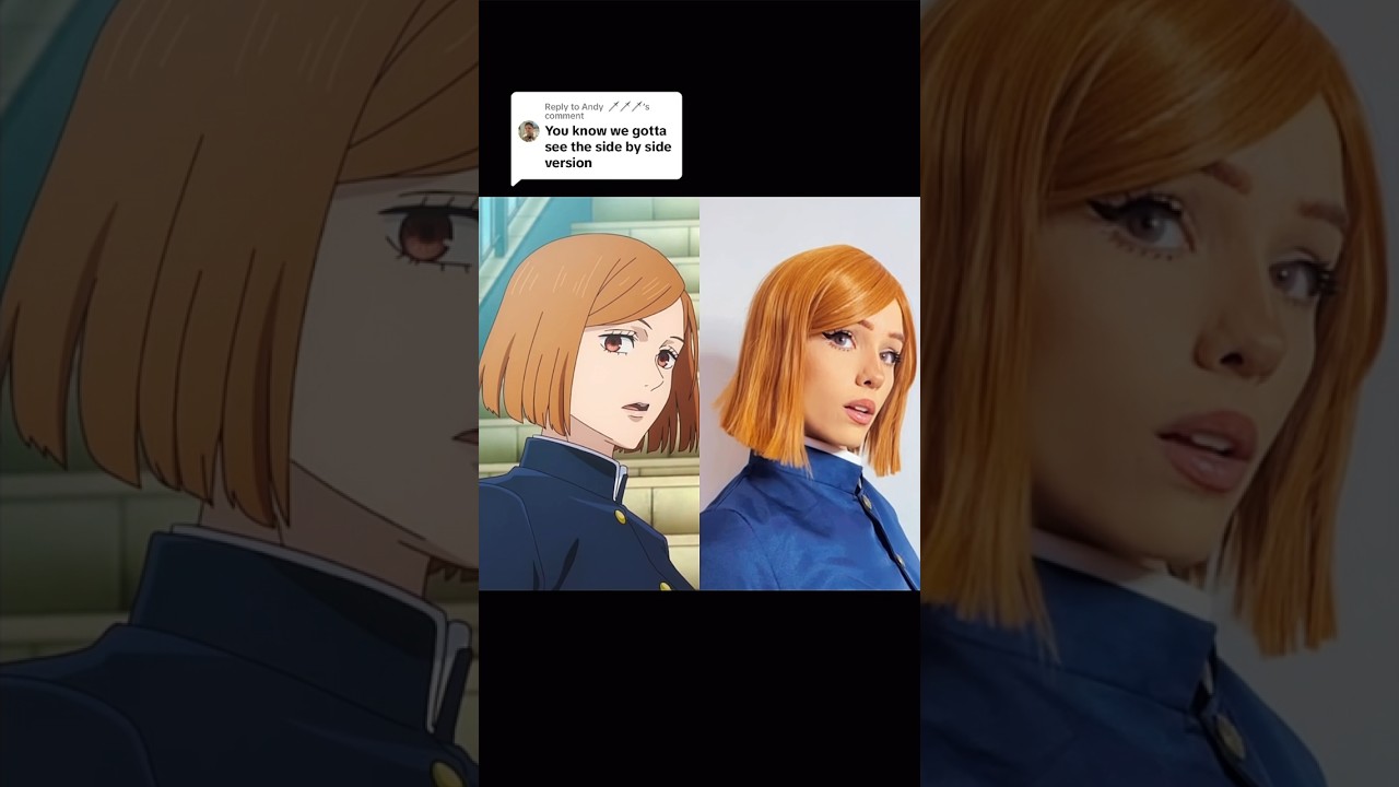 SIDE BY SIDE NOBARA🔨 #animetransition #cosplayer #kugisakinobara #nobaracosplay #jujutsukaisen #jjk