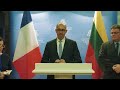 Lino Linkevičiaus ir Prancūzijos valstybės ministro Europos reikalams spaudos konferencija