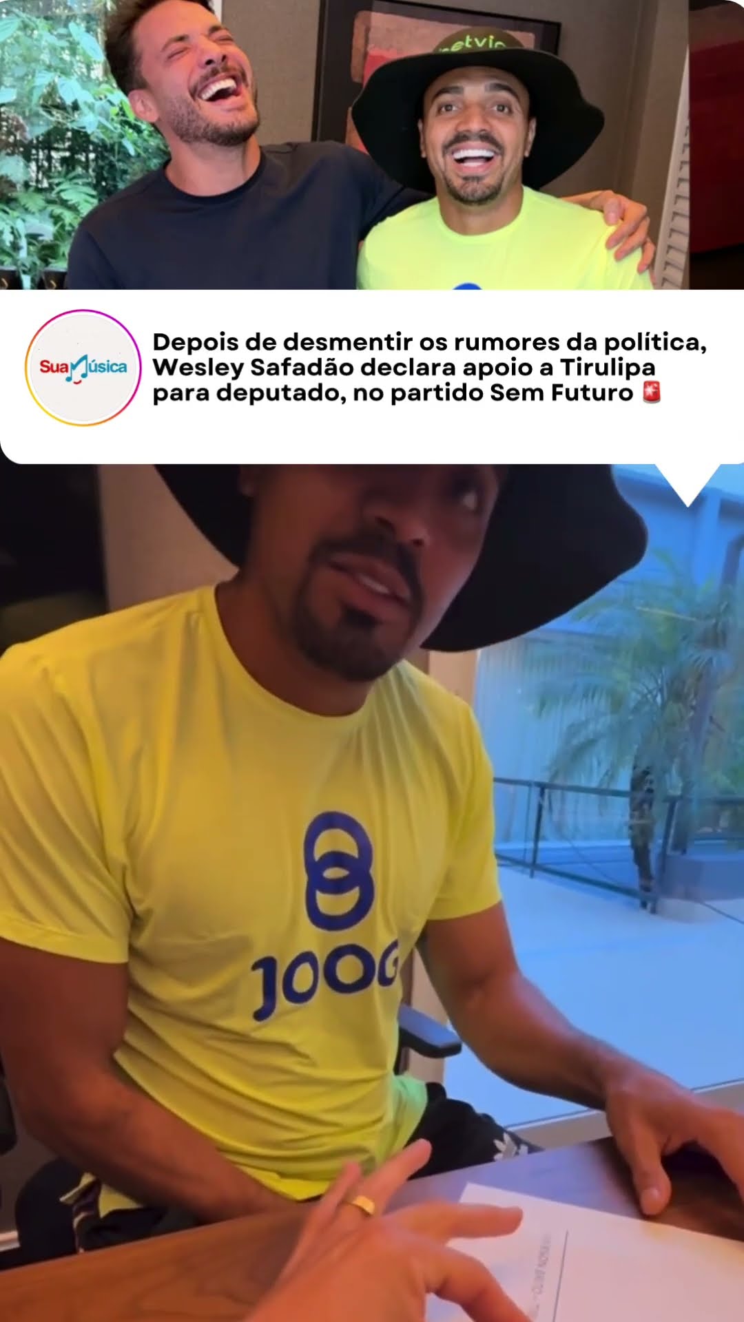 Quem aí vota nessa dupla? ?  #wesleysafadão #tirullipa #política #senador #deputado