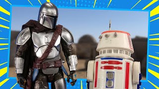 Star Wars Black Series Mandalorian Glavis Ringworld and R5-D4 Hasbro Disney Action Figure #review