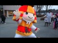 ころう君　ハンドボールの真似をする