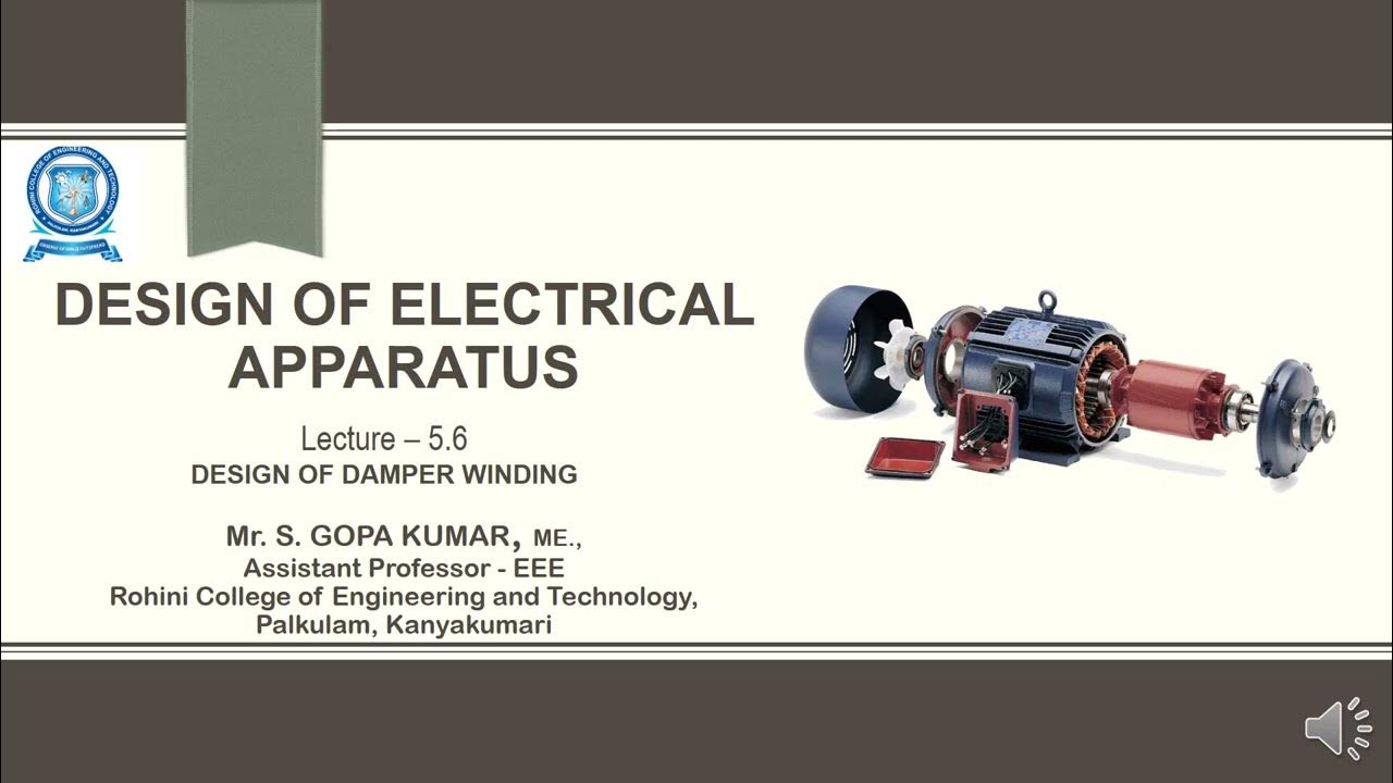 5.6 Design of damper winding YouTube