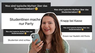 Welche MYTHEN über Studenten sind WAHR?👀