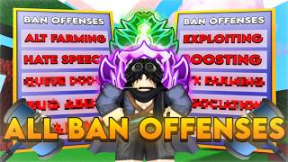Every BAN OFFENSE In Roblox BedWars Profile
