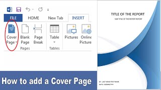 How to Create Cover Page using Microsoft word 2003 and 2016 || Easy Steps