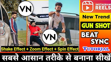 Reels Gun shot Beat Sync Video Editing || Dollar Song Beat || Reels Tutorial