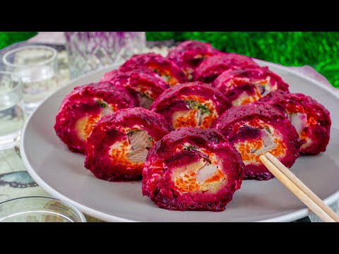 Роллы селедка под шубой - надоевший салат в свежем формате