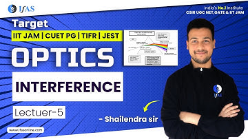 INTERFERENCE | Optics |L5| Target (IIT JAM, CUET PG, TIFR, JEST)