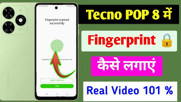 Tecno pop 8 mobile me fingerprint lock kaise lagaye / how to set fingerprint lock in tecno pop 8 me