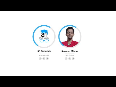 Team Card Hover Effect | Demo 1 | Html, Css & Bootstrap | SR Tutorials