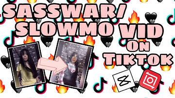 SASSWAR/SLOWMO VIDEO ON TIKTOK? | 2 APPS NEEDED | TIKTOK TRENDS | BOUNCE EFFECT | Ashley Dhane