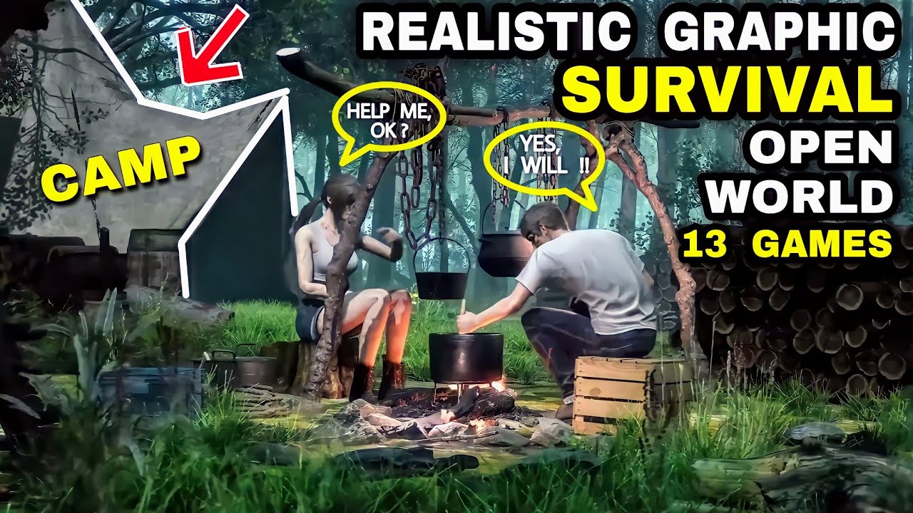 Top 13 OPEN WORLD Best SURVIVAL GAMES for Android iOS with High Graphic ...