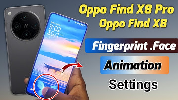 oppo find x8 pro fingerprint animation settings !! how to add fingerprint animation in oppo find x8