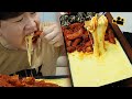 치즈등갈비에 주먹밥을.. Cheese Back Ribs wow.. ENG Cinema Mukbang DoNam 시네마먹방