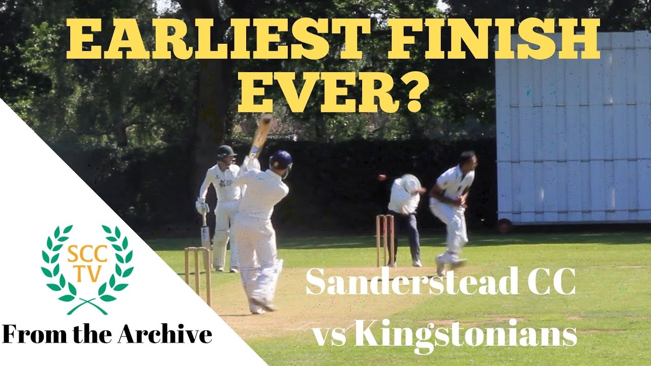 EARLIEST FINISH EVER? 10 Minute Cricket Highlights Sanderstead vs