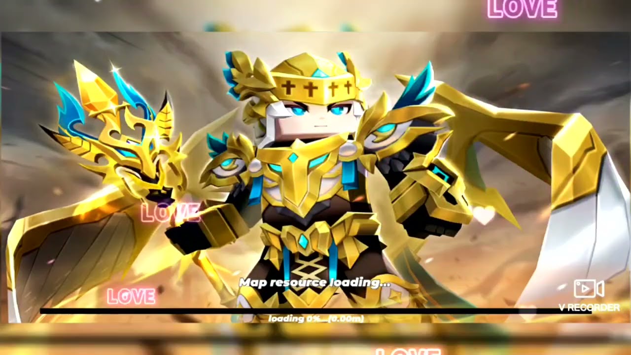 I caught Blue Flame Amour in Blockman Go. 