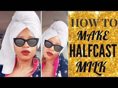 How To Make Halfcast Lotion | Whitening Lotion