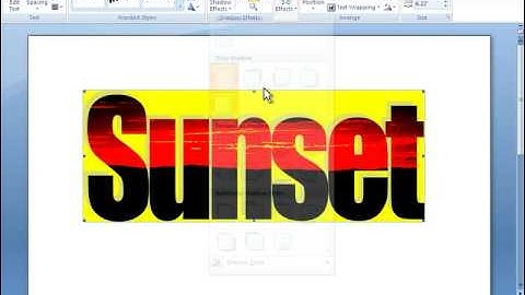 Word 2007 Tutorial 12 - Working With WordArt