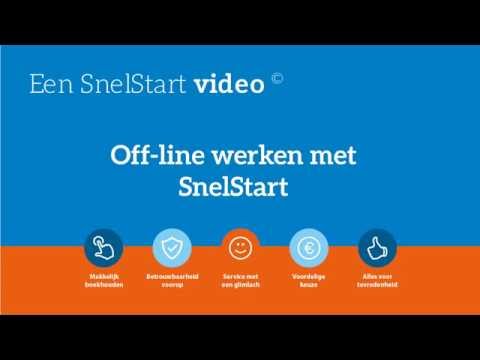 Offline werken met SnelStart