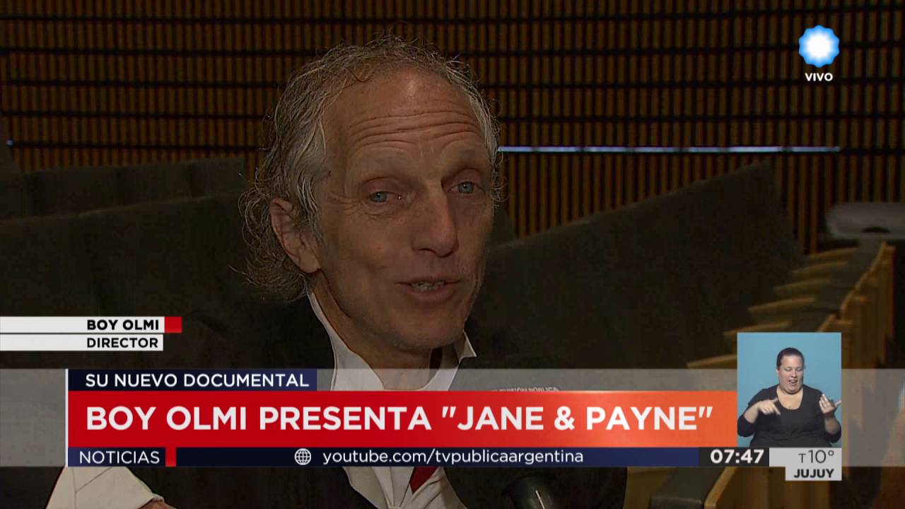 TV Pública Noticias - Boy Olmi anticipa el estreno del documental "Jane & Payne"