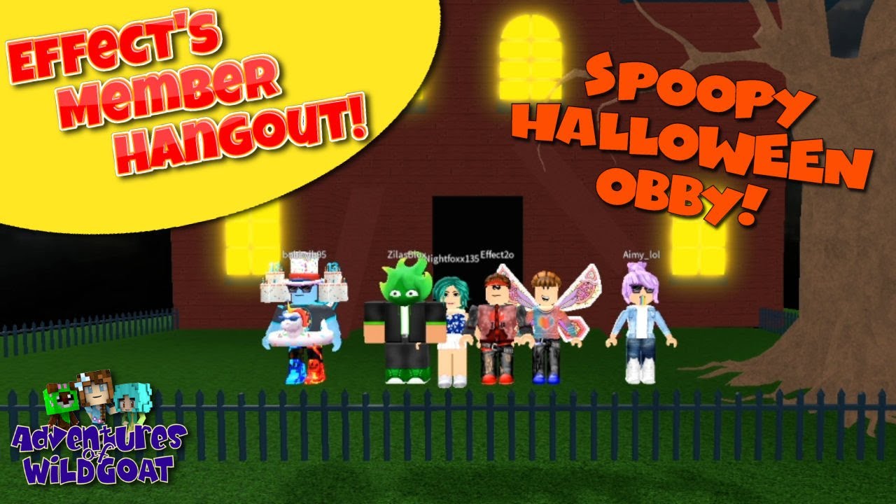 Spoopy Halloween Obby Part 2 Effect S Channel Member Hangout - halloween hangout roblox