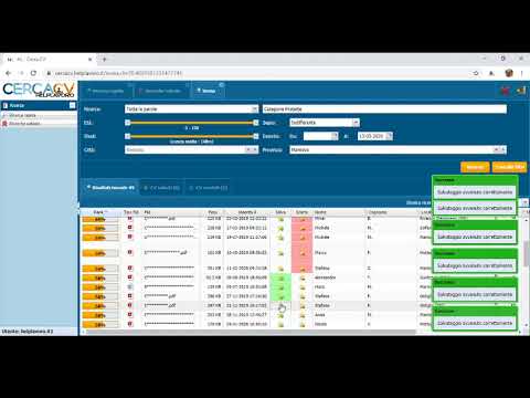 DEMO COMPLETA RICERCA NEL DATA BASE CV di Helplavoro.it