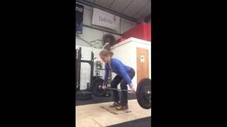 1 Tempo Snatch Pull with 65lbs 3030 + 1 Squat Snatch 10
