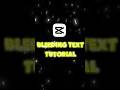 CapCut | Bleeding text tutorial| 💀🔥 #shorts #tutorial