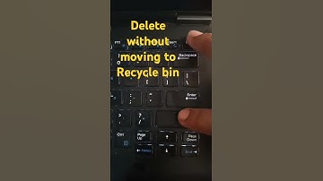 Keyboard shortcut to delete without moving to Recycle bin