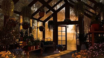 Greenhouse Ambience | Calming Birdsong, Wind Chimes, Peaceful Nature Sounds