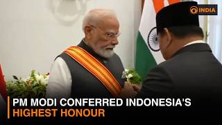 Historic Moment: Indonesia Honours PM Modi With Prestigious 'Bintang Adipurna' Award