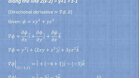 Engg. Maths I Vector Differentiation I Directional Derivative I By Prof. Sagar Wabale