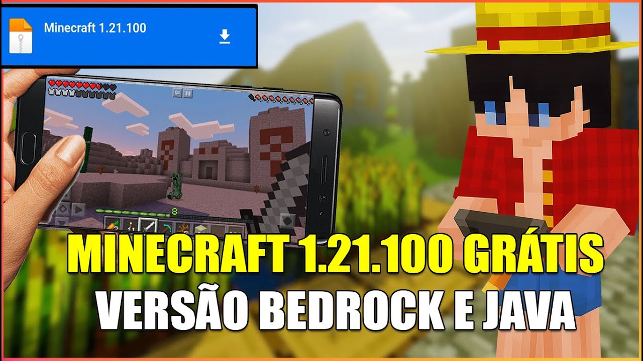 DOWNLOAD minecraft 1.21.100 COMO BAIXAR O MINECRAFT DE GRAÇA - YouTube