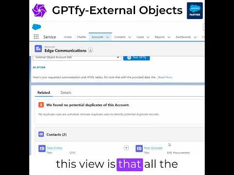 How to bring external objects into your Salesforce account in GPTfy
