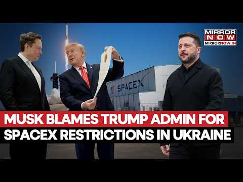Elon Musk Blames Trump Administration For SpaceX Restrictions In Ukraine Amid Starlink Row, Says...