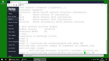 Automating the Raritan PDU command line