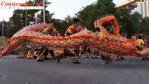 Múa rồng rước cộ bà Thiên Hậu Bình Dương 2019 I Construction 4.0