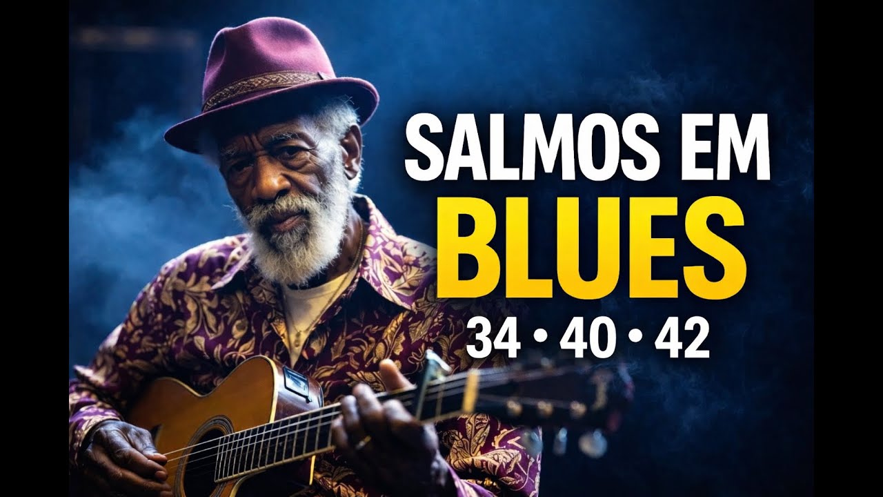 SALMOS EM BLUES 🎸✝️ | Salmos 34, 40 e 42 em Blues Cristão Profundo (Gospel Blues)