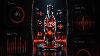 Coca-Cola x Sony bottle that plays music 🎵 #innovation #viral #cocacola #sony