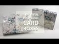 BEAUTIFUL TEAL CARD BOX - MAKE SOME