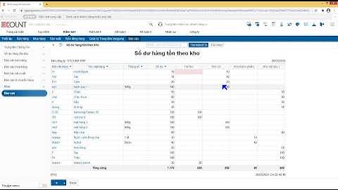 [ECOUNT Cơ bản] Quản lý sản xuất - kiểm kê - Báo cáo - Báo cáo