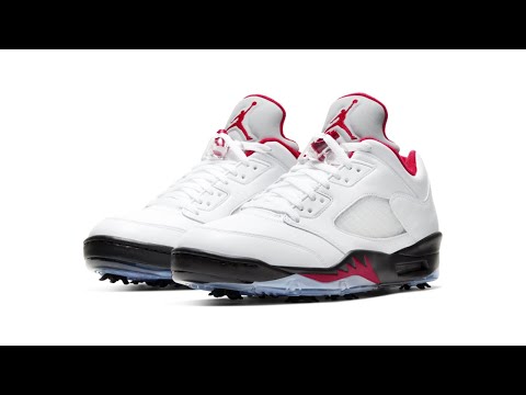 Nike Air Jordan 5 Low Golf Shoes - YouTube