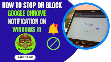How To Stop or Block Google Chrome Notification on Windows 11