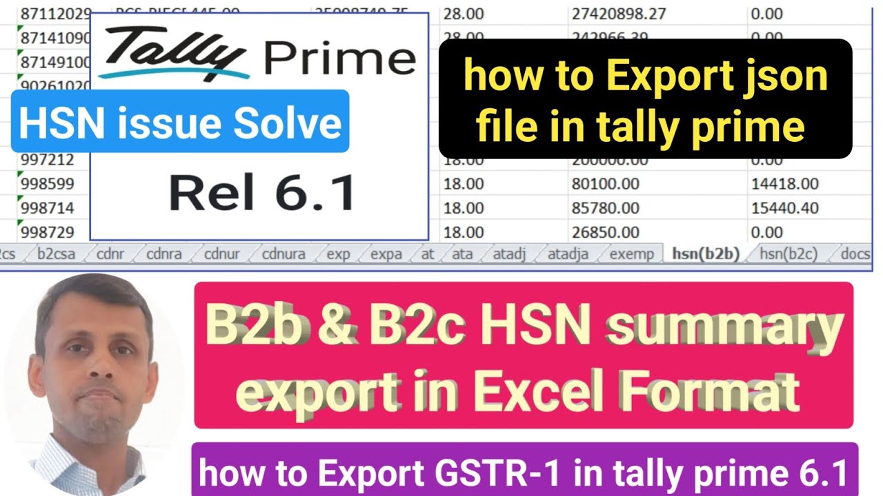 how to export json file in tally prime gstr 1 | how to prepare gstr1 ...