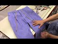 How to sew a drawstring waistband and flat braided elastic pants