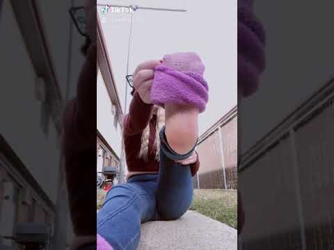 Feet worship sock removal