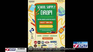 Helping Sulphur students gear up with the Back-to-School Supply Drop