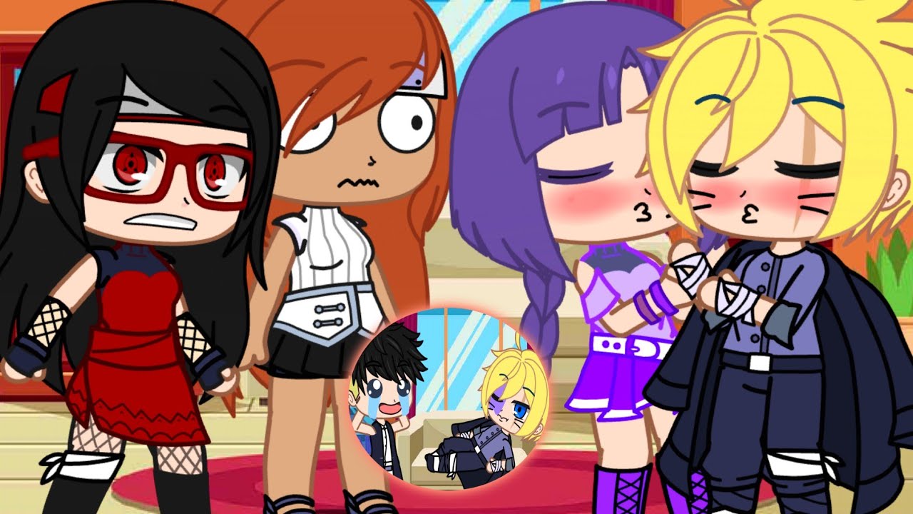 🍥BORUTO Fazendo Ciúmes Na SARADA 🍥 Por 24 Horas,BoruSara💕 gacha club🍥