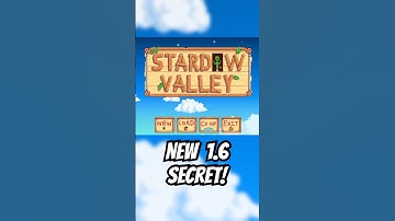 ALL Title Screen SECRETS in Stardew Valley 1.6! 😱