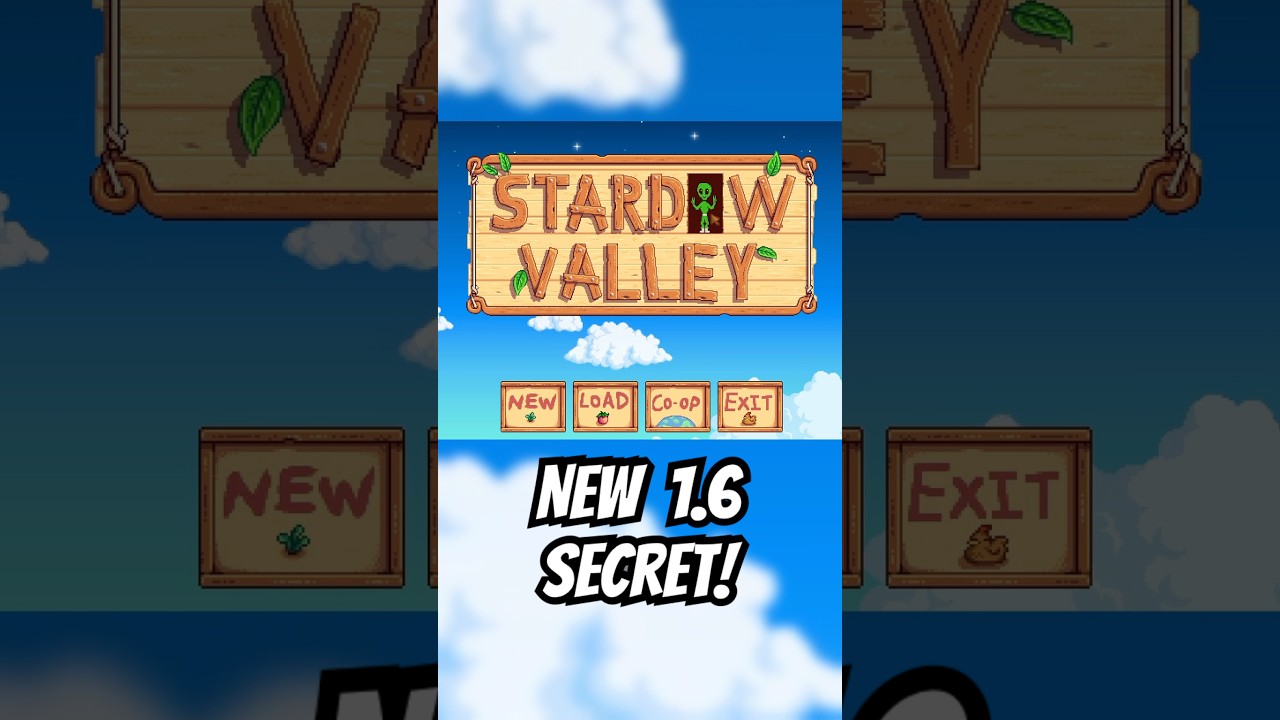 ВСЕ СЕКРЕТЫ титульного экрана в Stardew Valley 1.6! 😱